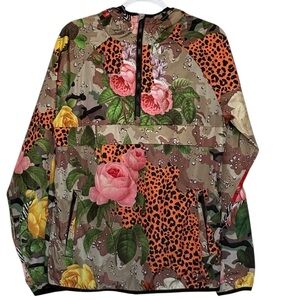 Reason Quarter Zip Up Camo Jacket Hoodie Size S With Pockets